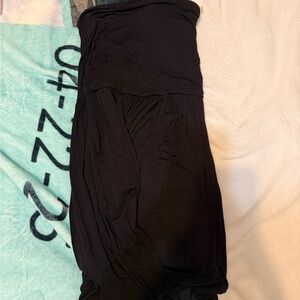 Elegant Black Strapless Dress